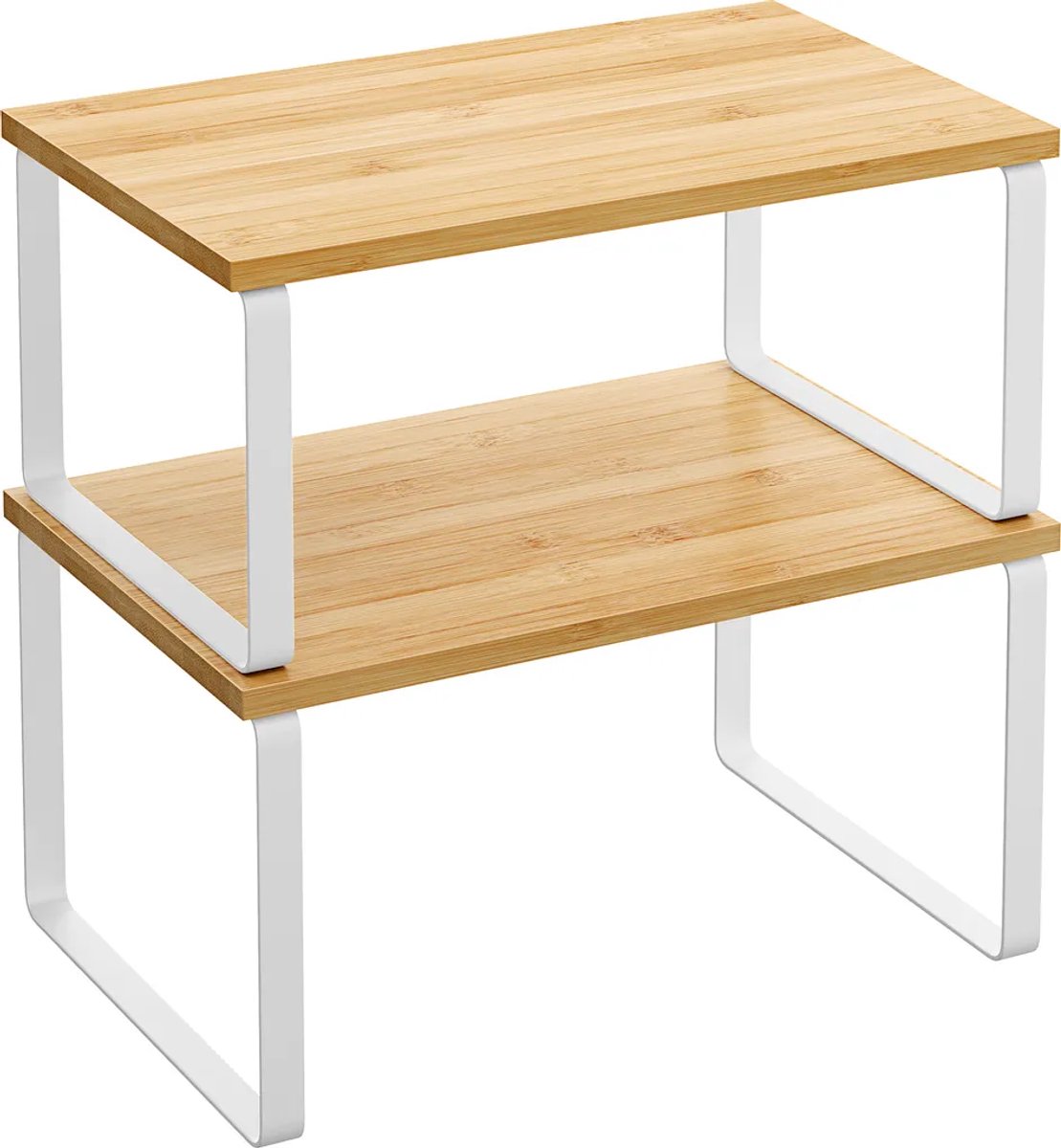 Kruidenrek, 2-delige set, keukenopbergrek, uitschuifbaar