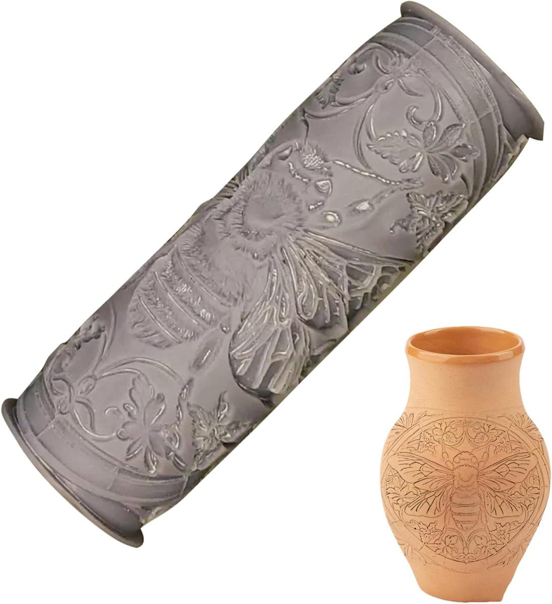 Textuur Roller - Klei Roller - Keramiek Ambachten - Ergonomisch Ontwerp - 10.8 cm - B