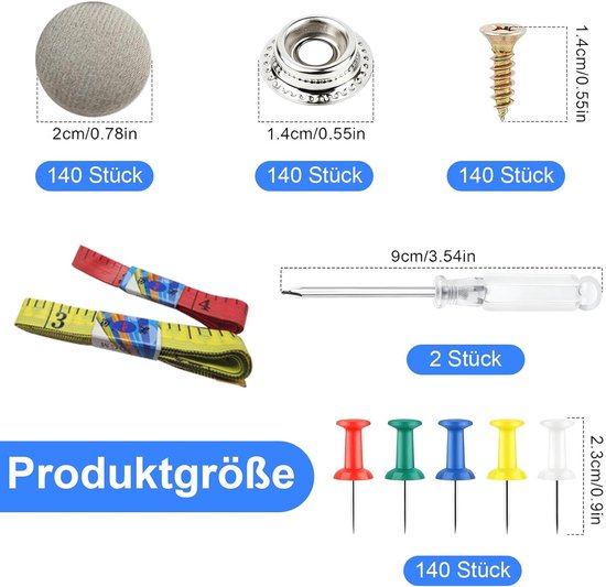 Dakhemel Reparatieset - Auto Interieur - Auto Bekleding Fixeren - Universeel Inzetbaar - 140 Stuks - Grijs — afbeelding 3