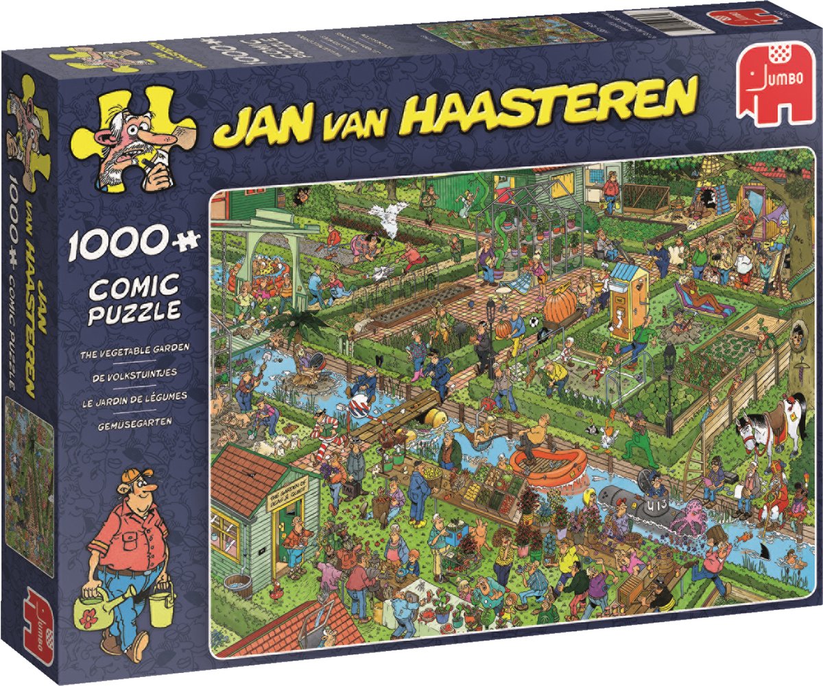 Jan van Haasteren - De Volkstuintjes - 1000 stukjes puzzel - Legpuzzel JVH — afbeelding 3