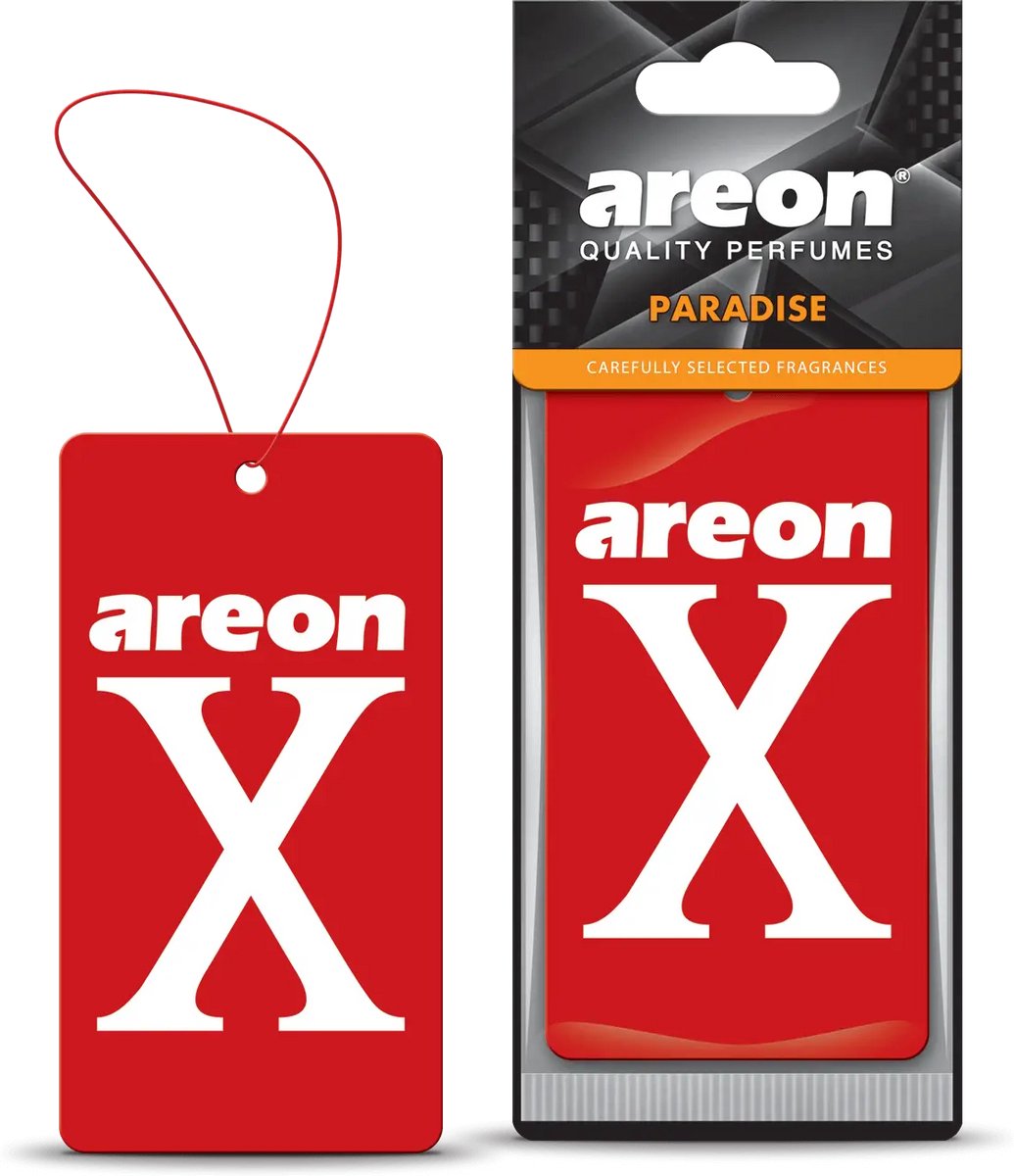 Areon X Paradise Autoparfum – Tropische Auto Luchtverfrisser met Zoete en Frisse Geur