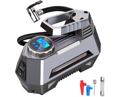 EAFC Draagbare Bandenpomp 12V - Autopomp - Lucht Compressor Elektrisch - Voor Auto & Motor - Digitaal Scherm - 150PSI - Sinterklaas cadeau auto
