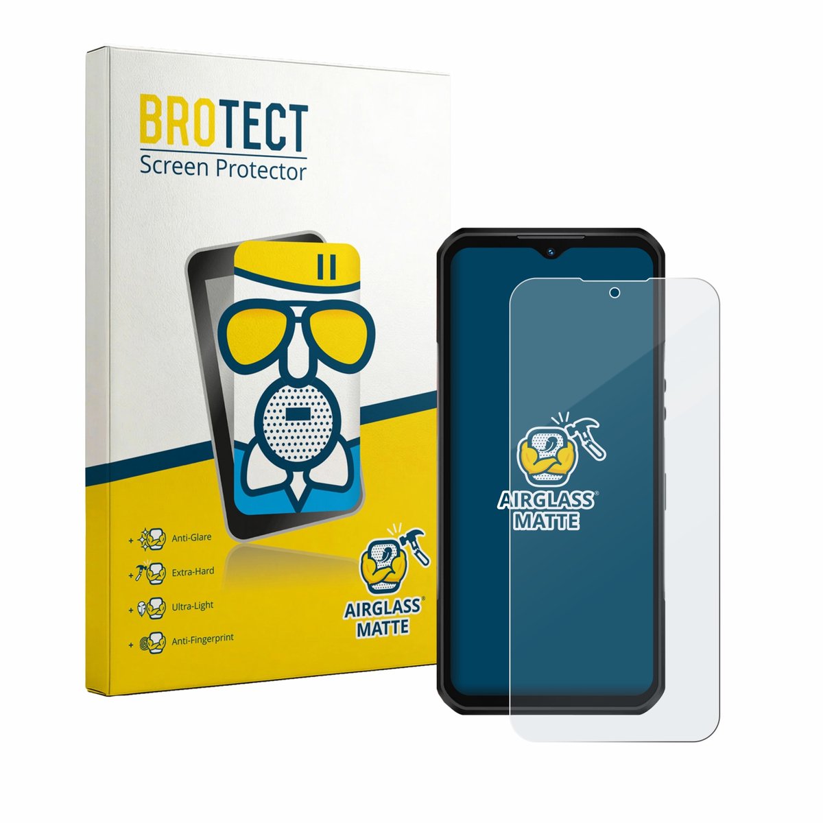 BROTECT - Screenprotector voor Oukitel WP66 - Folie Beschermfolie Beschermglas matte