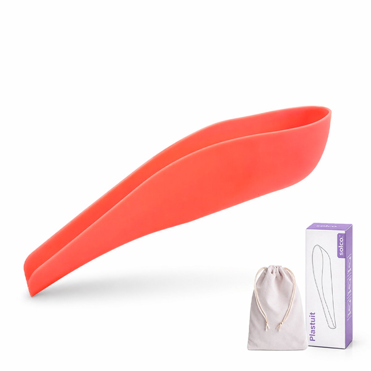 Herbruikbare Plastuit voor Vrouwen - Neon Koraal - Plastuitje - Vrouwen Urinoir - Urinaal - Hard plastic