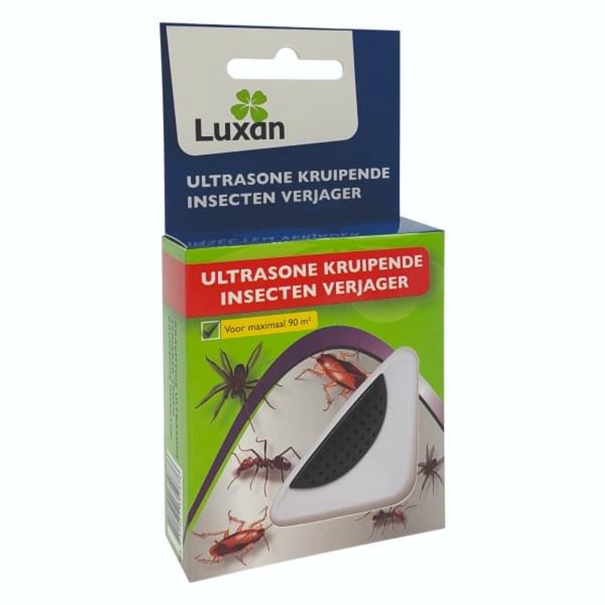 Luxan Ultrasone insectenverjager (90 m²) - Effectieve Insectenverjager - Met gratis cheatsheet