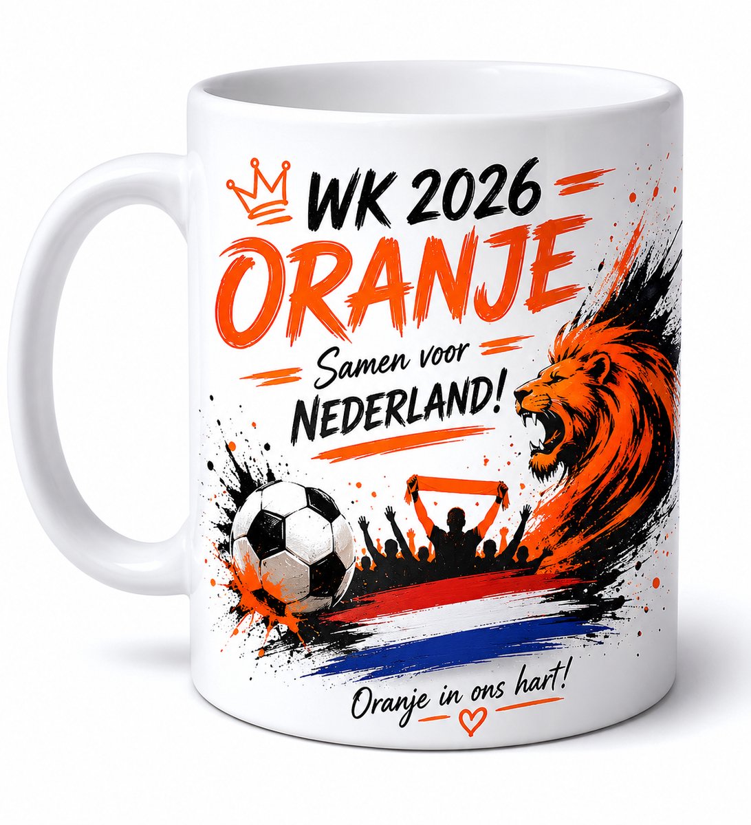 Oranje Supporters mok – Klaar voor het WK 2026!