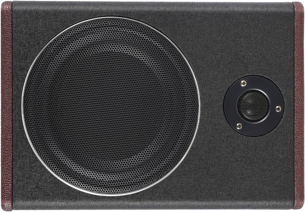 Auto Subwoofer - Onderstoel Geluid - Muziek Luisteren - Compact Ontwerp - 8 Inch - Zwart