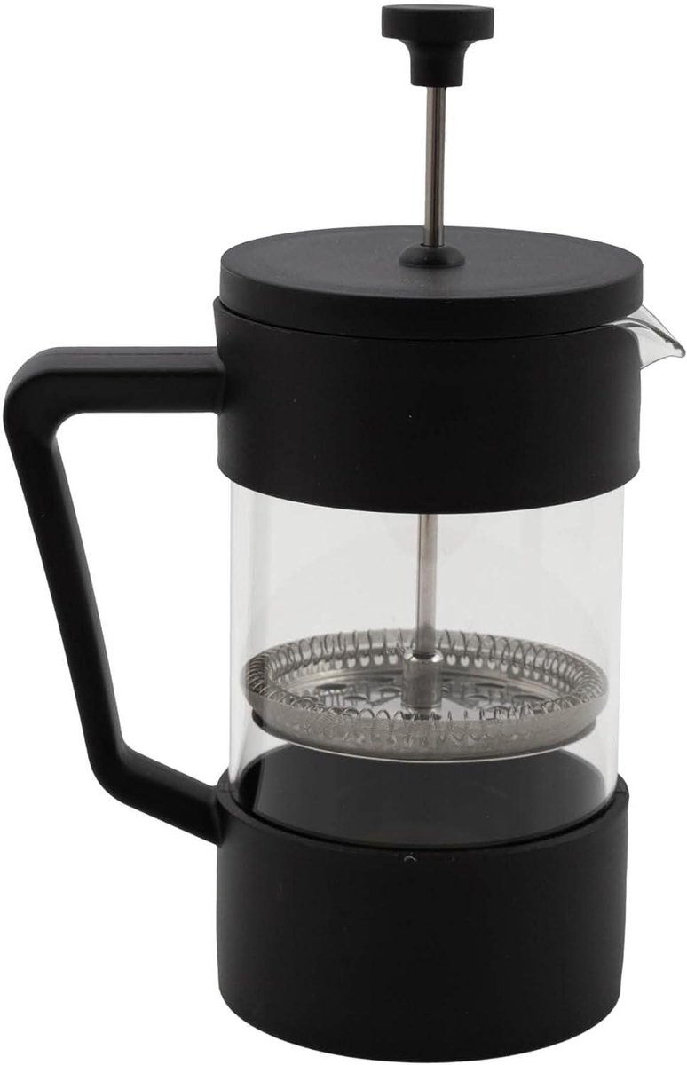 Point-Virgule French press cafetière uit RVS, vaatwasmachinebestendig, zwart, 350ml
