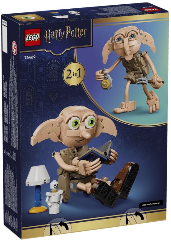 LEGO Harry Potter Dobby de Vrije Elf Bouwbaar Tovenaarswereld Speelgoed voor Kinderen 76469