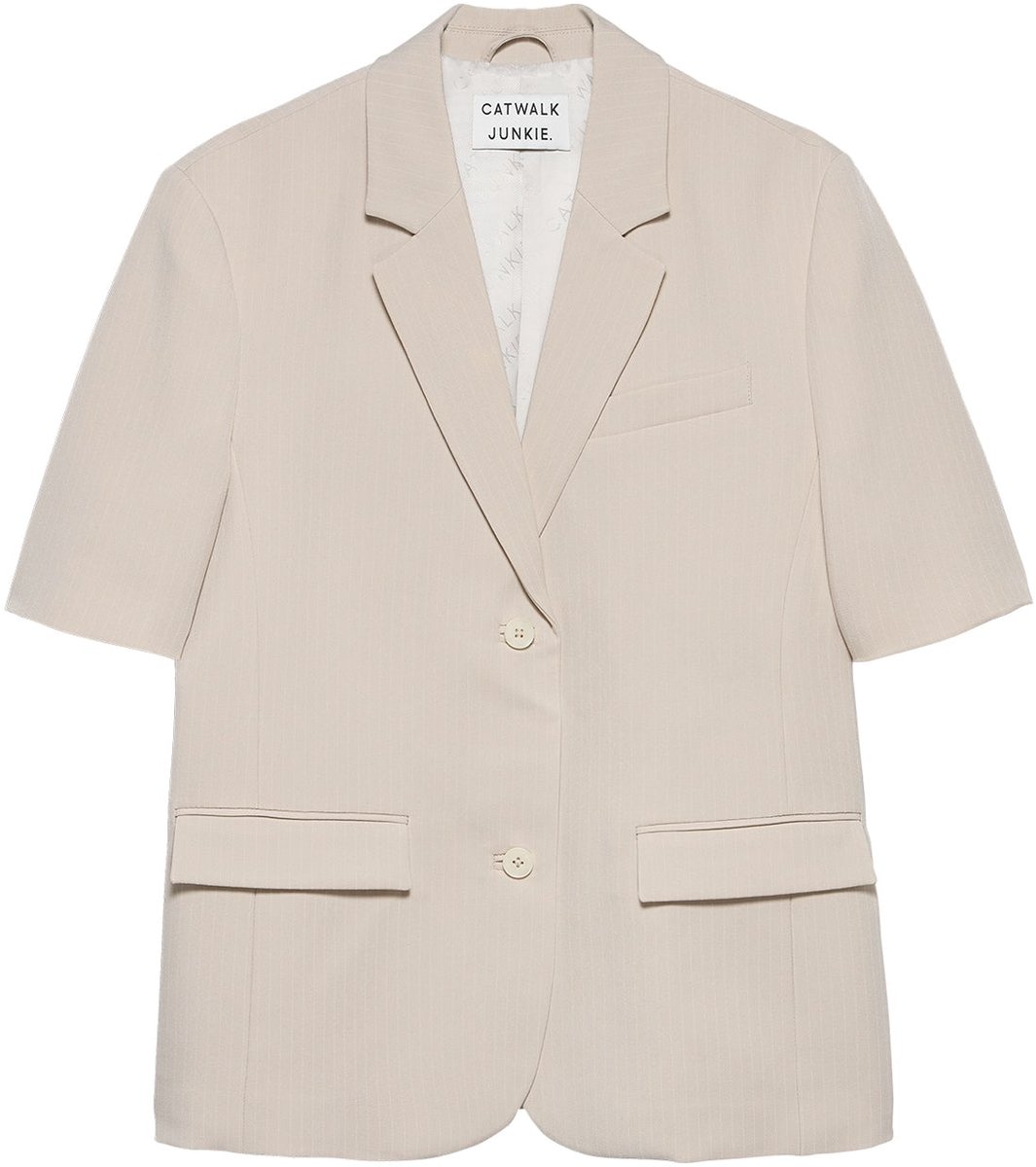 Catwalk Junkie Short sleeve pinstripe blazer