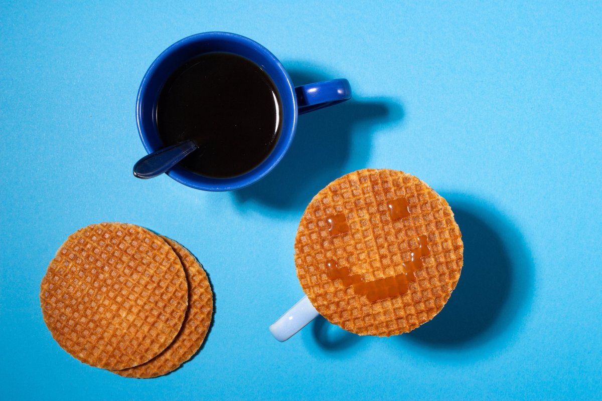 Daelmans Stroopwafelblik Delfts Blauw – 8 Stroopwafels – 330 g