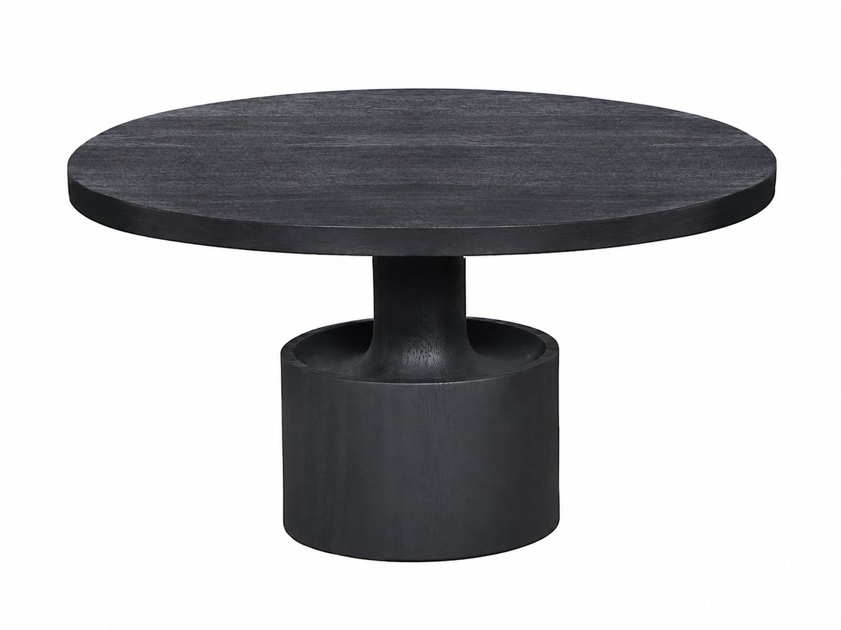 By Mooss - Bijzettafel - Zwart - Ø70 cm - Rond - Moderne Bijzettafel - Plantentafel - Woonkamer - Metaal