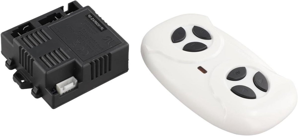 RC Ontvanger Controller - Afstandsbediening Box - Kinderauto Besturen - Snelle Afstandssynchronisatie - 13 x 8 x 6 cm - Zwart