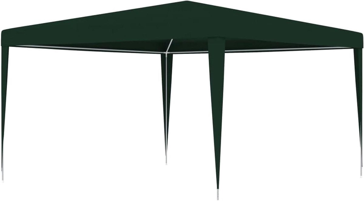 Partytent - Tuinpaviljoen Gazebo - Feestelijke Bijeenkomsten - Waterdicht UV-bestendig - 4x4m - Groen