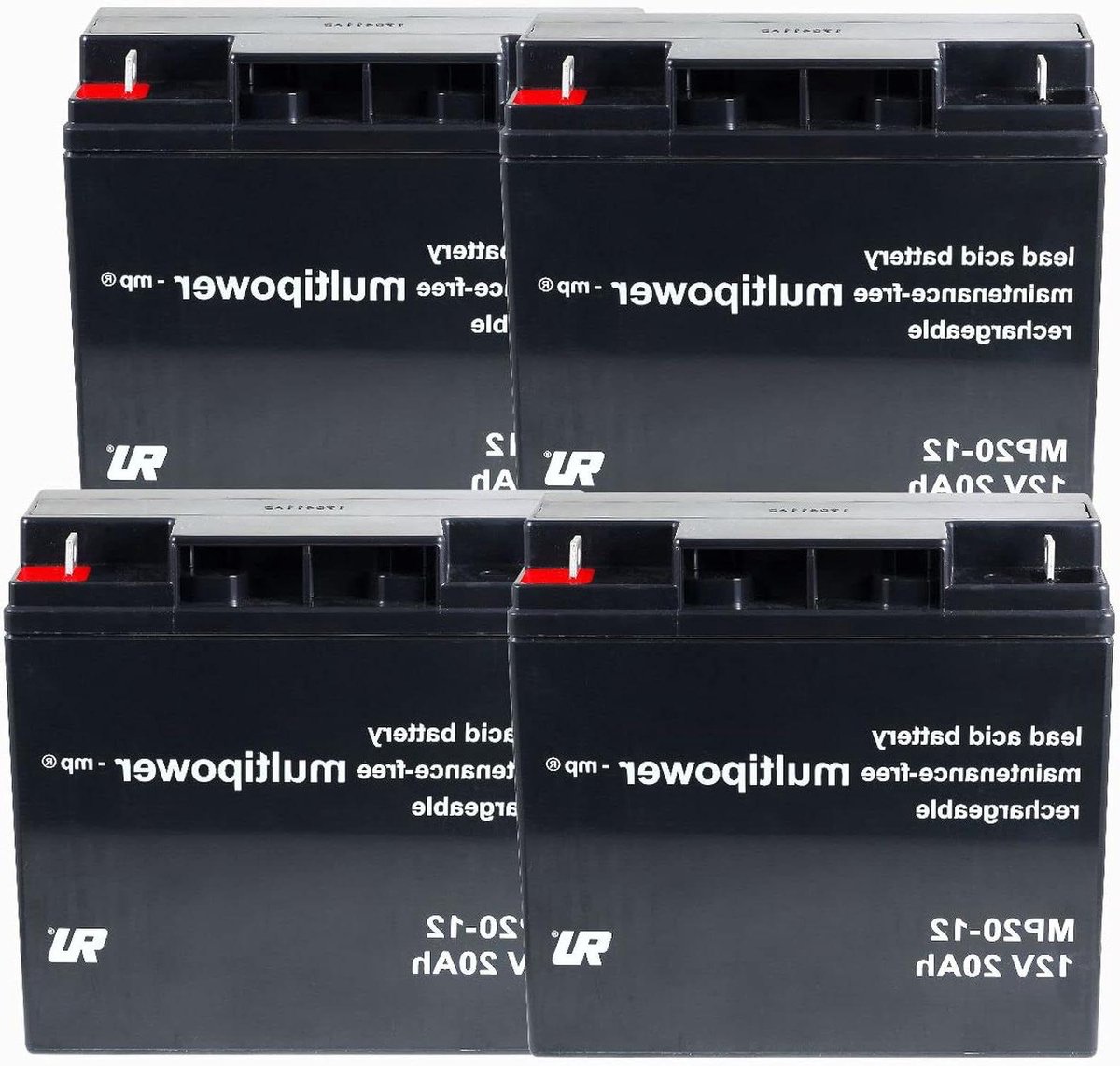 Lood Accu - Vervangende Batterij - Noodstroomvoorziening - Onderhoudsvrij - 181mm x 76mm x 167mm - Zwart