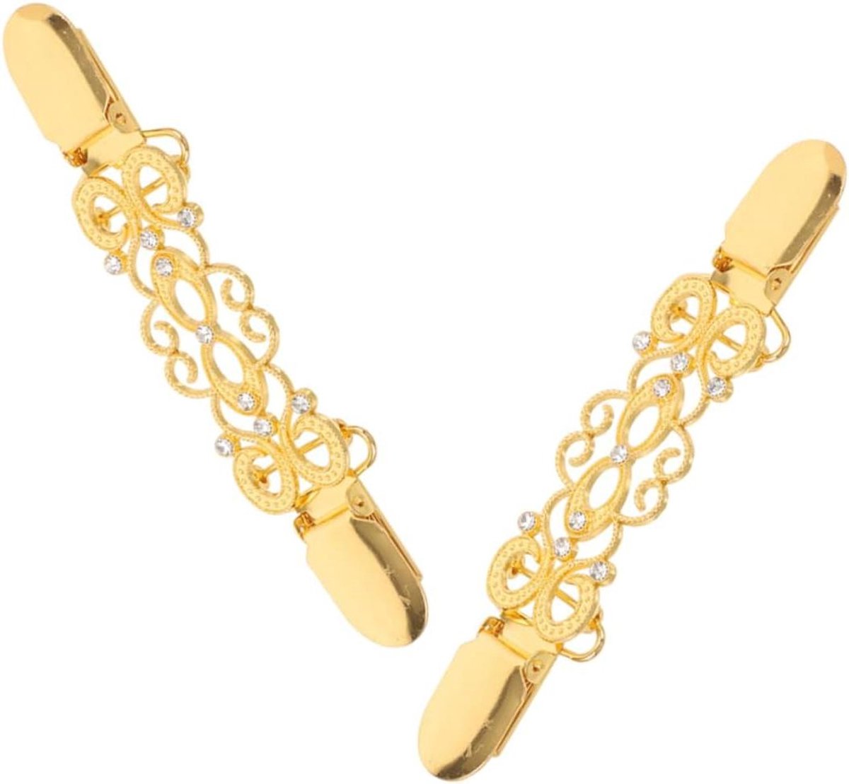 Trui Clips - Vest Clips - Kleding Aanpassen - Decoratieve Sluiting - 13 x 2.5 cm - Goud