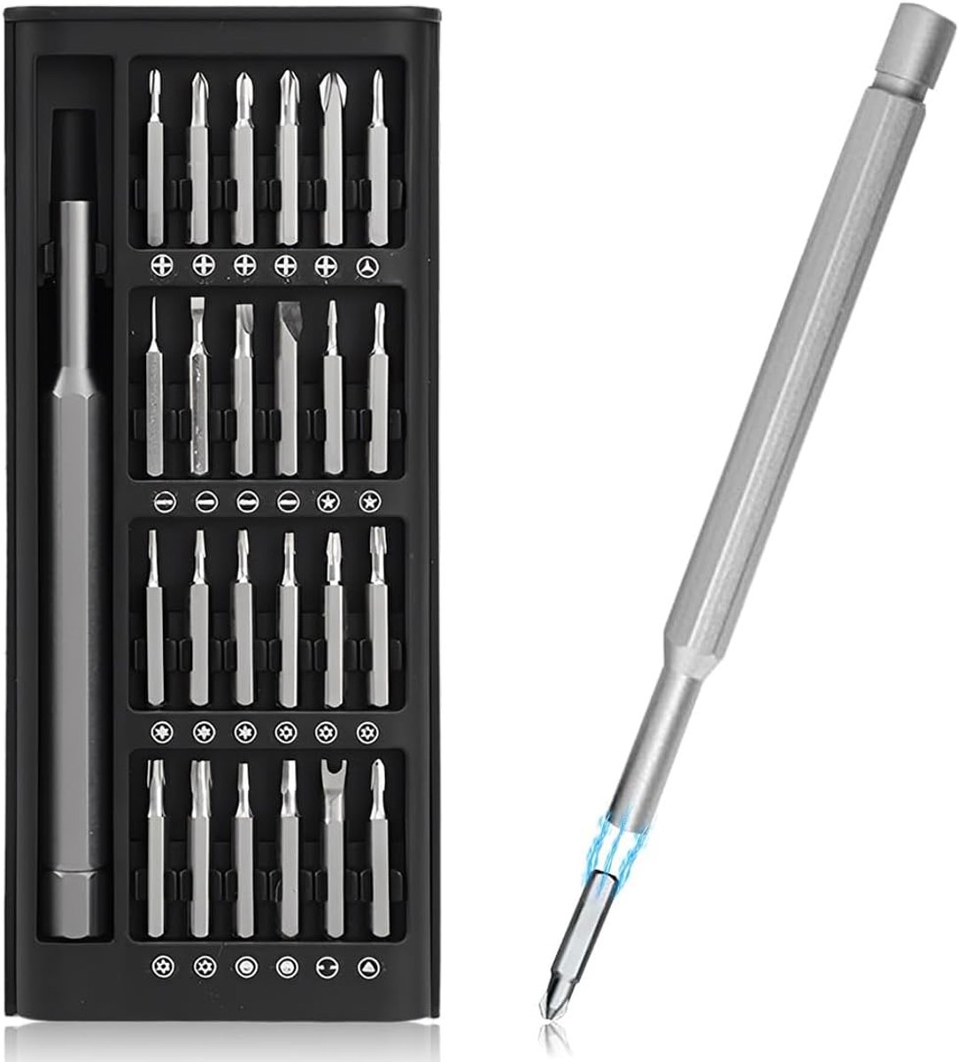 24-in-1 magnetische precisieschroevendraaierset – schroevendraaier voor brillen – multifunctionele schroevendraaierset – mini-schroevendraaierset – precisie schroevendraaierset, voor laptop, horloge