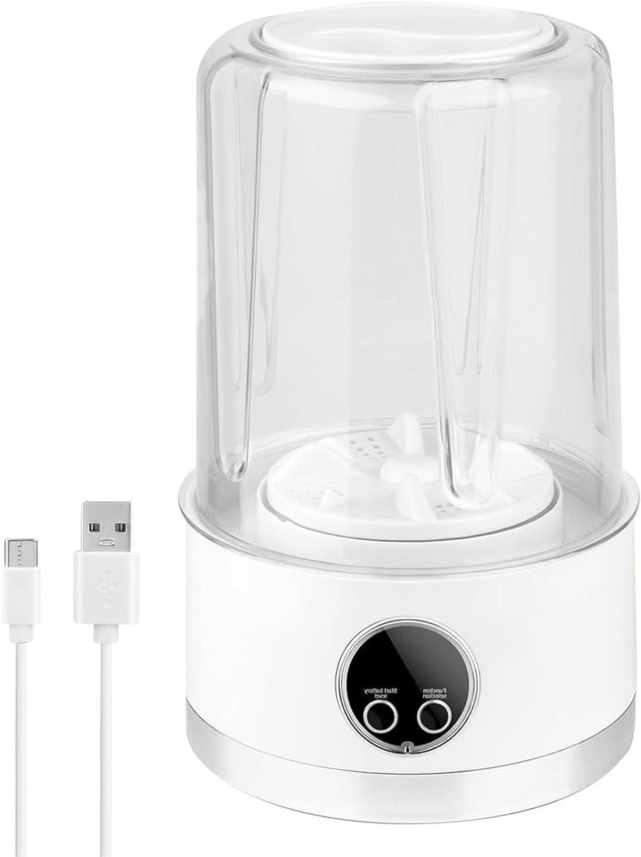 Mini wasmachine Draagbare reiniger Delicates wassen Oplaadbaar draadloos 1 liter capaciteit Meerkleurig