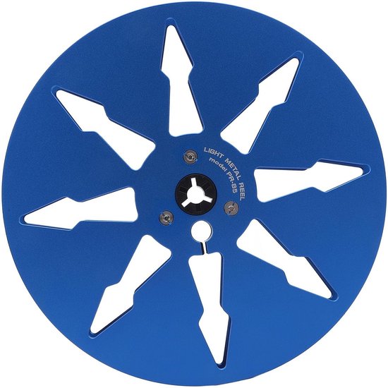 Lege Tapespoel - Aluminium Spoel - Audio Opnemen - 8 Gaten Ontwerp - 7 Inch Diameter - Blauw — afbeelding 2