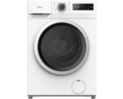 Midea MF110W70BA10/W-HR - Wasmachine - Voorlader - Wit - A label - 72 dB - 1400 rpm - 45 l Waterverbruik (per cyclus, programma eco 40-60) -Engels display