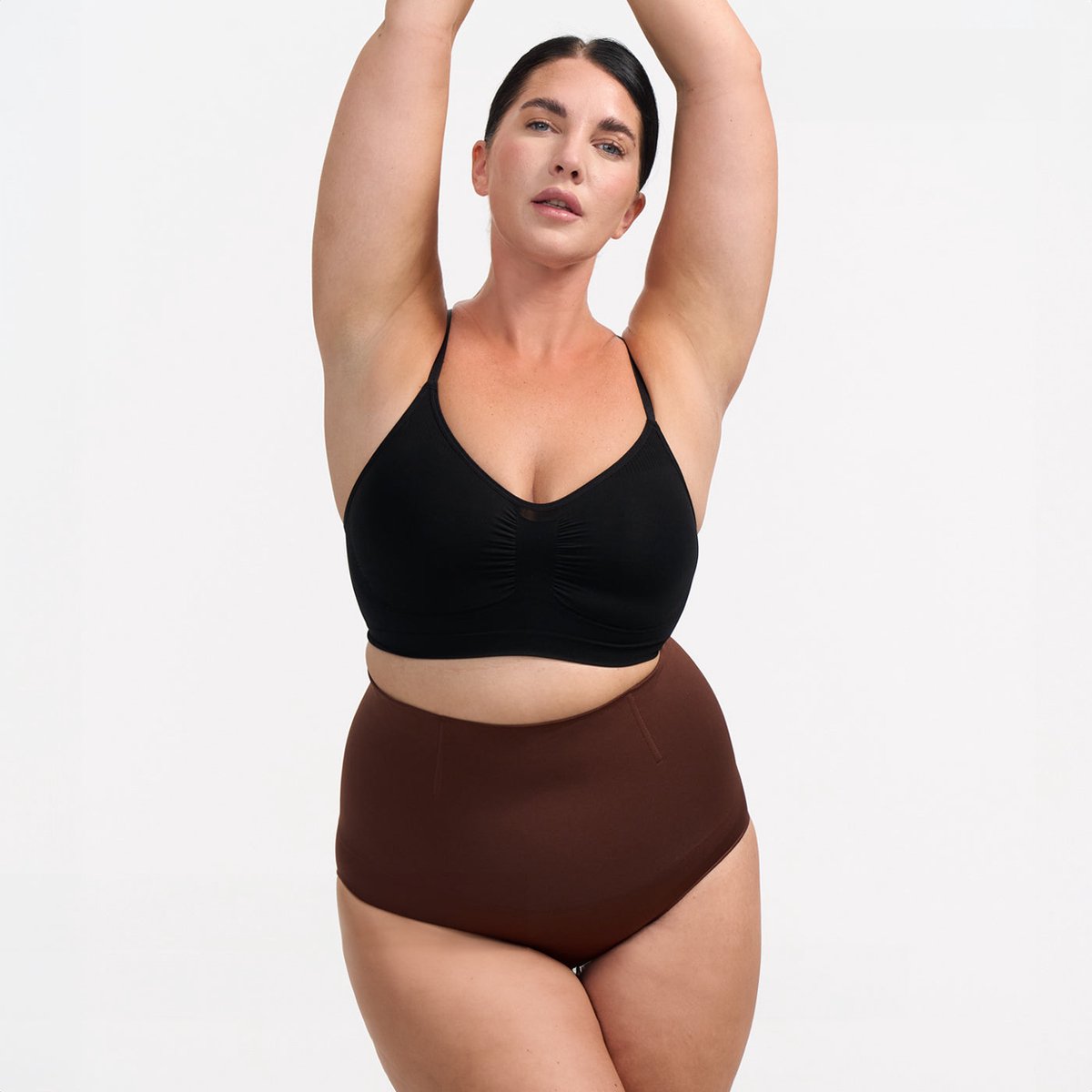 cfab - Corrigerende slip met hoge taille - Bruin - XL/2XL