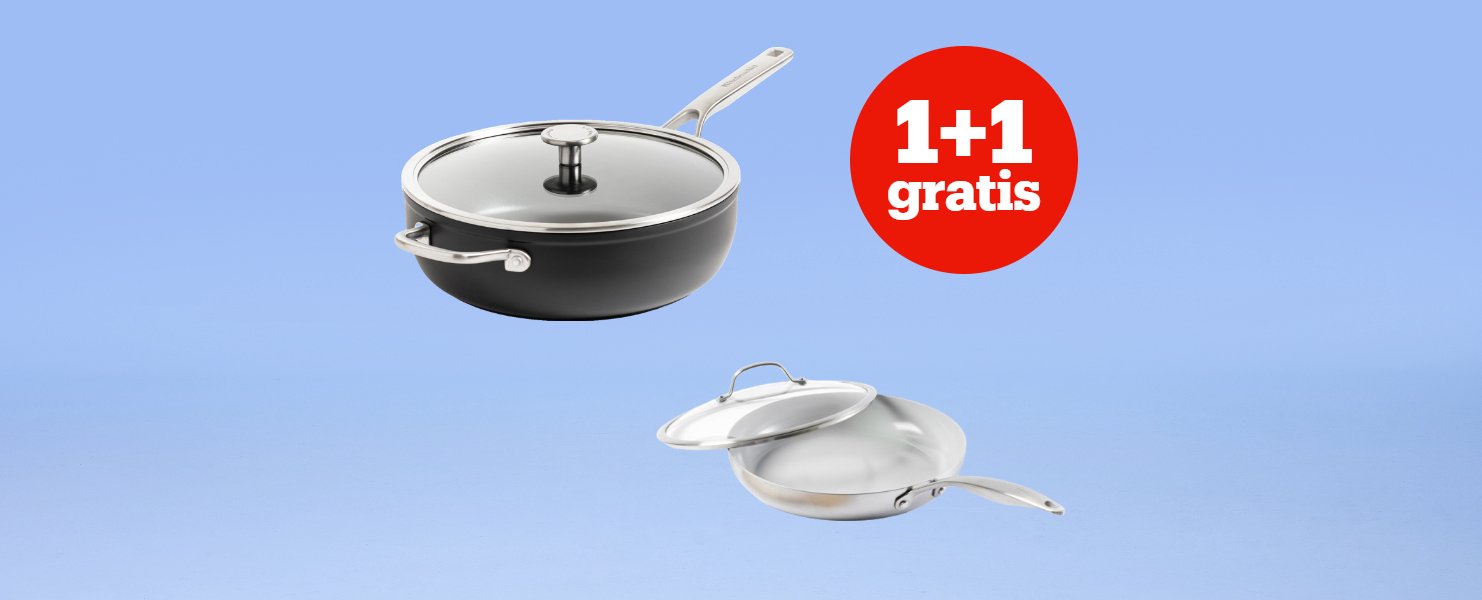 1+1 op pannen van