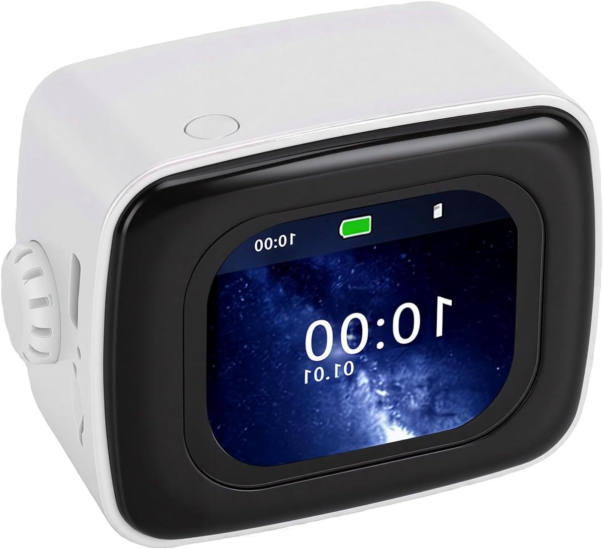 Slimme Luidspreker - Touchscreen Speaker - Muziek en Informatie - HD Weerdisplay - 8x6x6 cm - Zwart