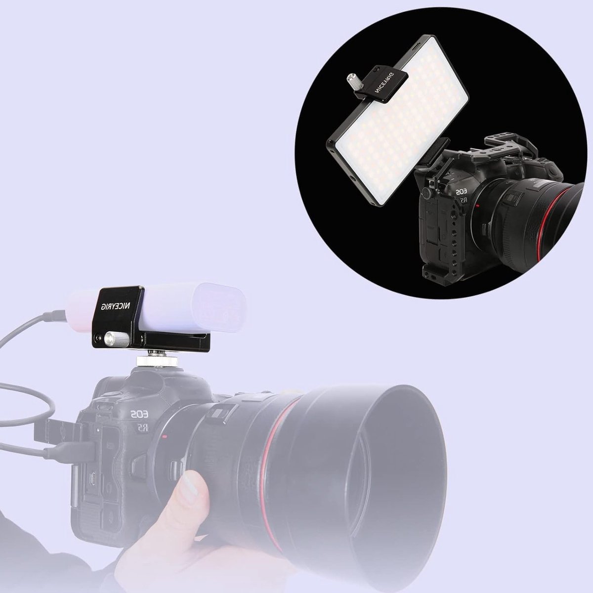 Aluminium Power Bank Klem voor DJI RS 2/RS 3/RS 3 Pro, Universele Draagbare Oplader met Koude Schoen Bevestiging voor DSLR Camera en Gimbal Systemen, 50mm-88mm Breedte – foto 7