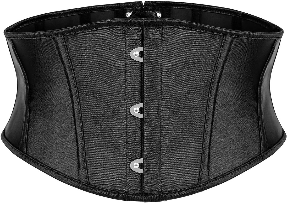 Dames Onderbuik Corsetriem met Ribben, Strik en Kanten voor Steampunk, Piraten en Cosplay Kostuums