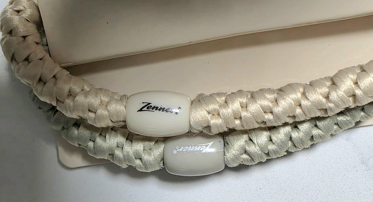 Zenner Wow braidies - 2x braidie naturel - beige zand - 2 tinten - armband en haarelastiek in 1