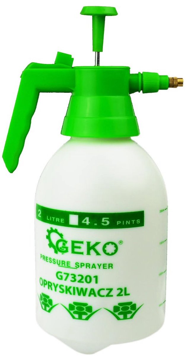 Garronda handspuit 2L groen - drukspuit - sprayfles - plantenspuit - pompverstuiver - tuinsproeier GD-0240