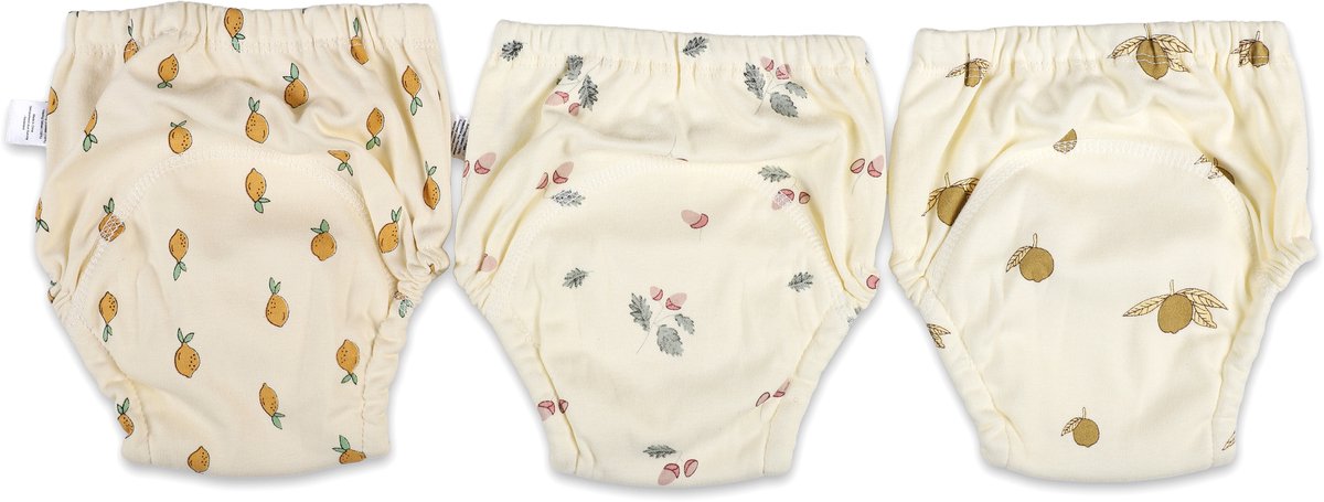 Bummy - Zindelijkheidsbroekjes - Oefenbroekjes zindelijkheid - 3 Stuks - Maat M (11-14,5kg) - Trainingsbroekjes - Wasbaar & Waterdicht - Zacht Premium Katoen - REACH-getest