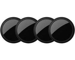 Guardyan® Pro GPS Tracker Zwart- Apple Find My - Koffer Tracker - GPS tracker - Bagage tracker - Sleutelvinder - Keyfinder voor sleutels - Sleutelzoeker - Sleutelhanger geschikt voor AirTag - 4 Stuks