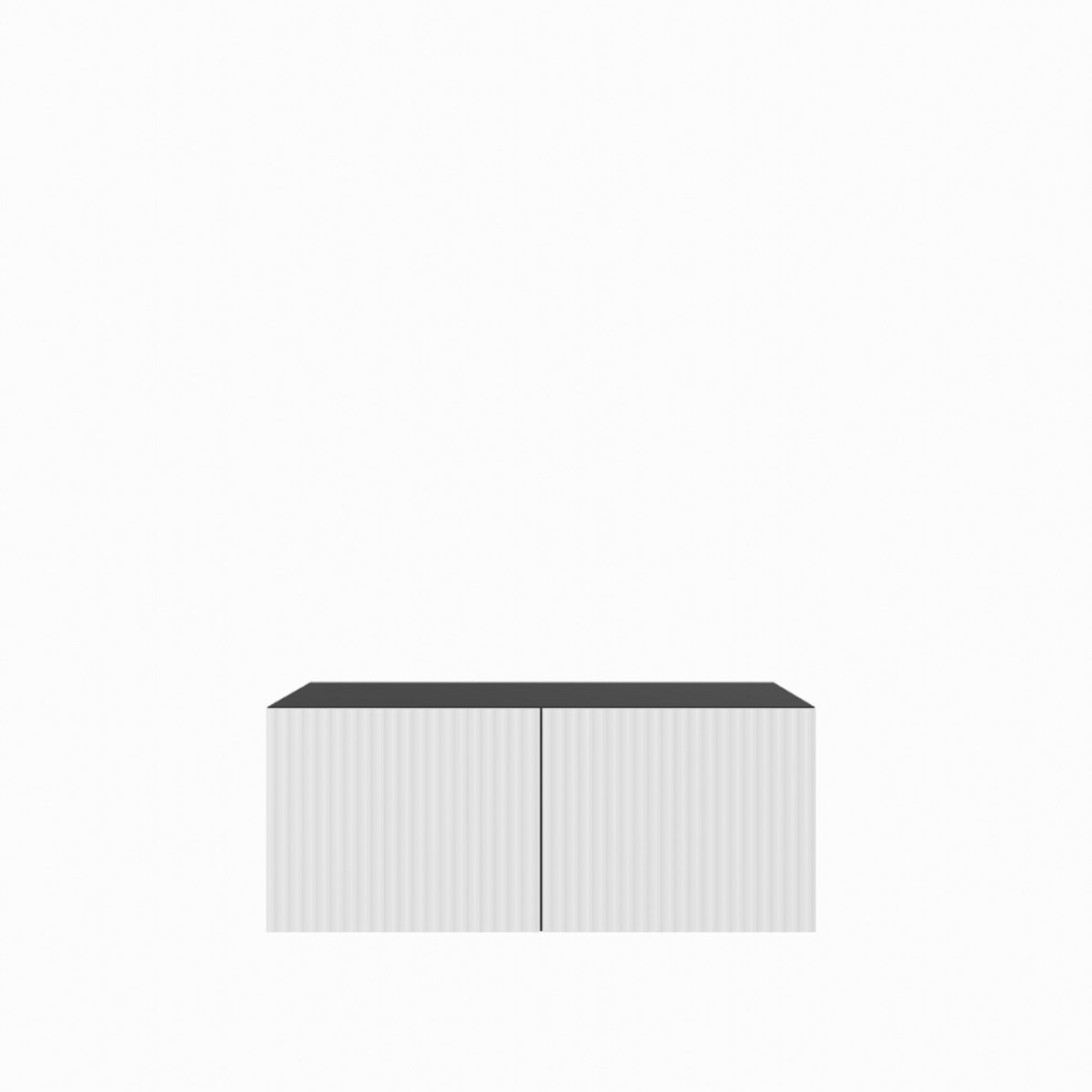 Margaret Hadas24 TV-kast Noe 1x100 cm (zwart + wit) Noe Zwart, Wit