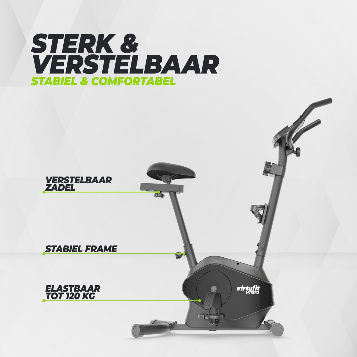VirtuFit HTR100 Hometrainer met 8 Weerstandsniveaus - afbeelding 3