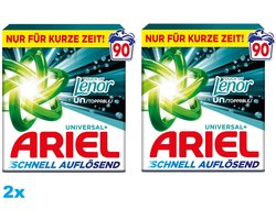 Ariel UNstoppabels TOUCH OF LENOR – Waspoeder – 2x90 Wasbeurten – 2 Stuks