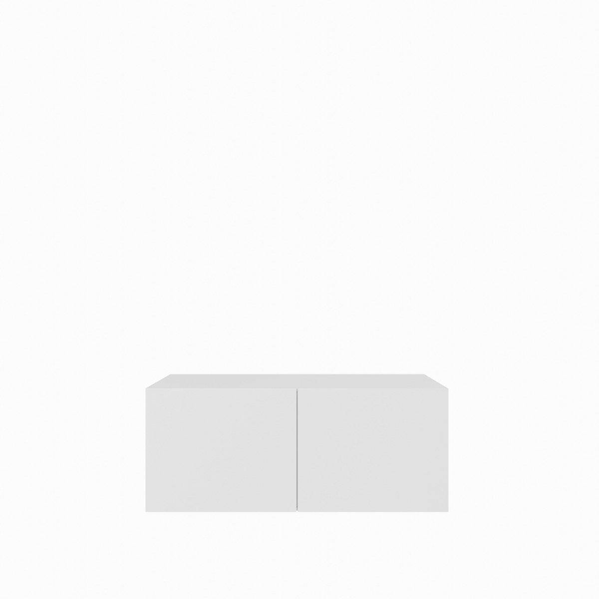 TV-kast Leo 1x100 cm (wit + wit)