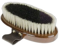 Kleine zachte borstel met natuurlijke borstelharen voor paarden Horze