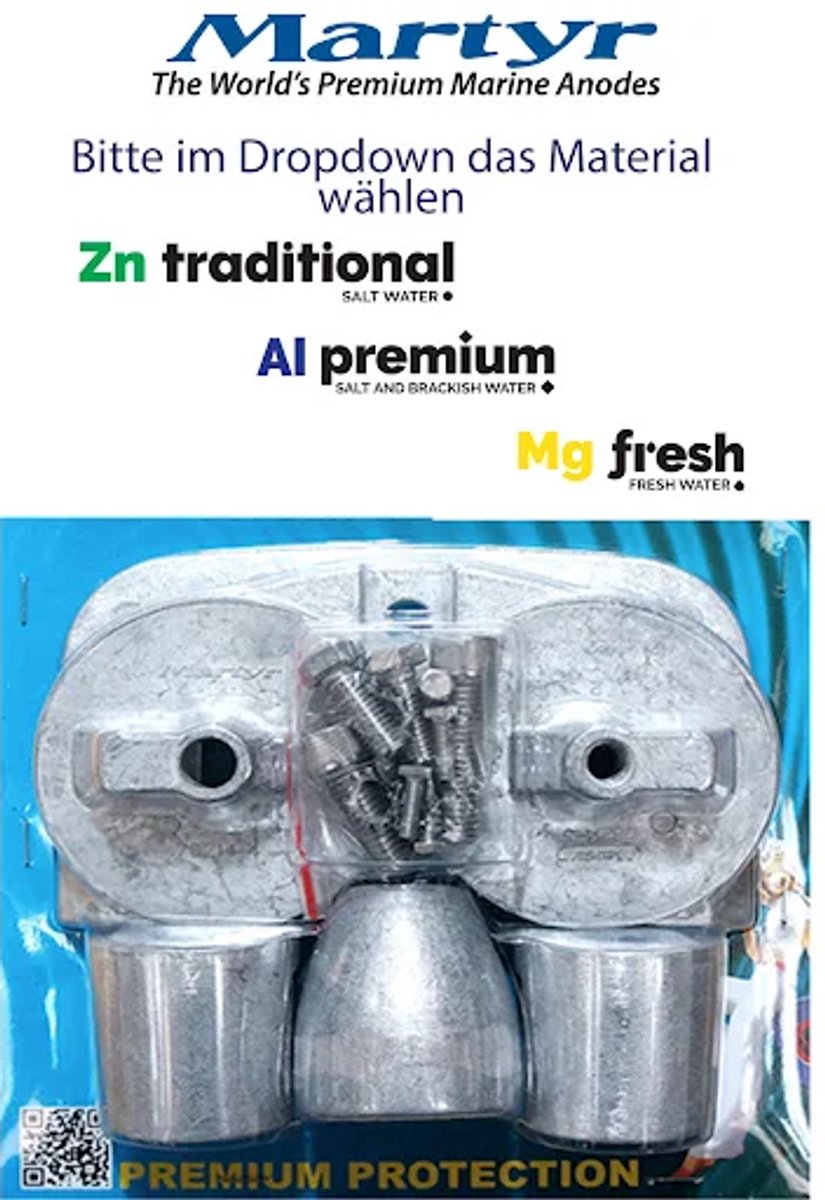 allpa Aluminium anode kit, Bravo 3 ?2004