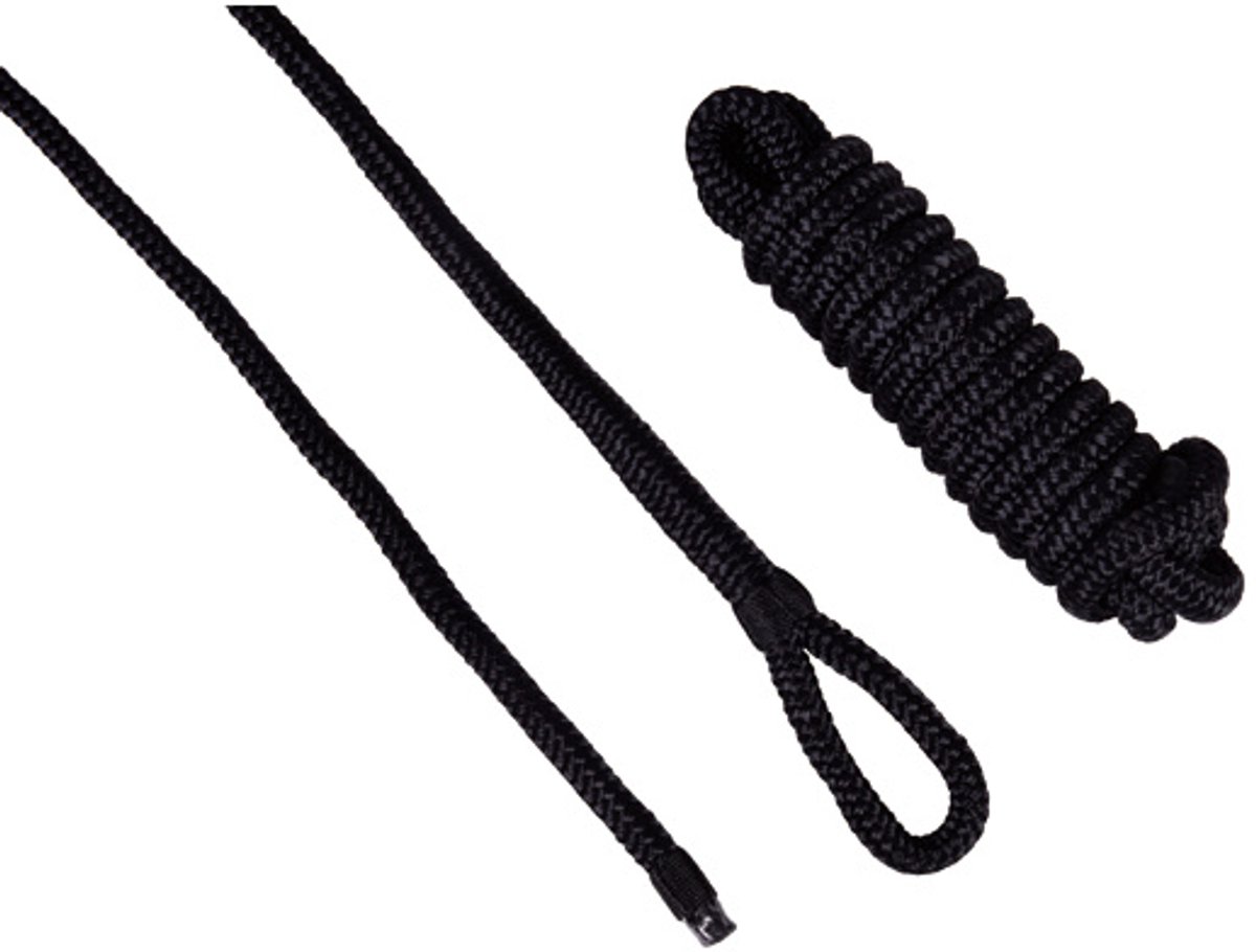 Talamex - Gevlochten fenderlijnen - 2 stuks - 8mm x 2.50meter - Zwart