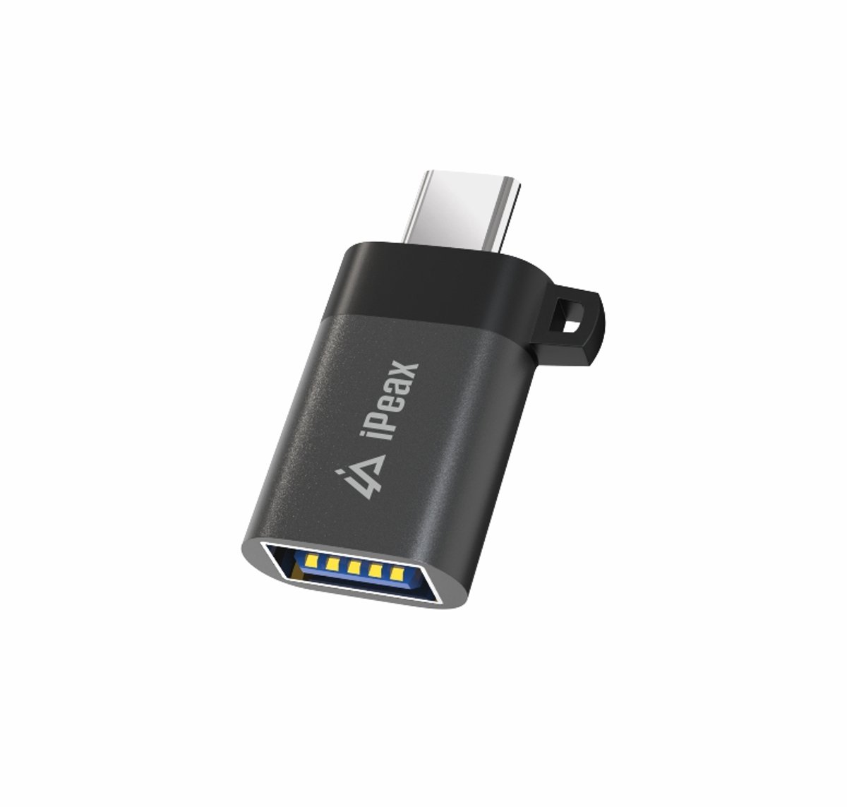 iPeax USB-C naar USB-A OTG Adapter – Zwart
