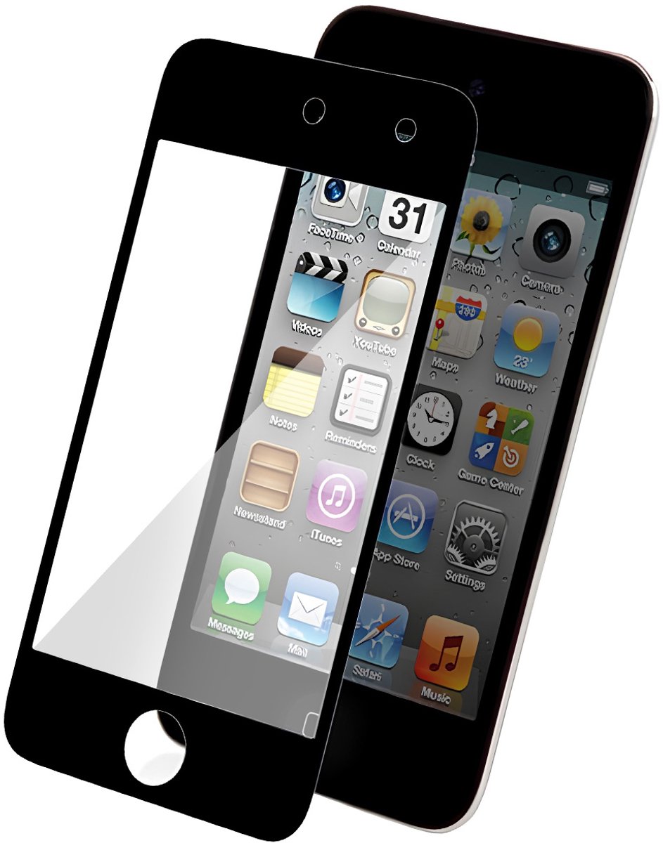 Moshi, Screenprotector geschikt voor Apple iPod Touch 4 - Anti-Scratch EZ Glide, Transparant zwart