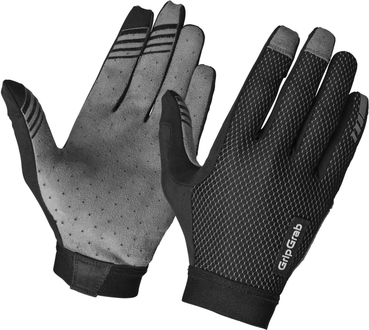 Gripgrab Vertical 2 Insidegrip™ Full Finger Summer Gloves Black - XL - XL