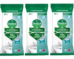 Dettol Antibacteriële doekjes Multi-oppervlak Ocean - 3 x 110 stuks - Voordeelverpakking
