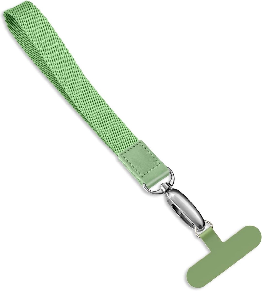 Korte Universele Telefoon Lanyard met Polsband en Koord voor Smartphones, Groen
