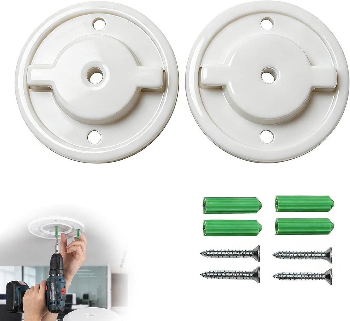 Set Camera Wandmontage 56mm voor Slimme Beveiligingscamera's, Geschikt voor TP-LINK IPC40A, IPC42, IPC40C, Duurzame Bevestiging en Eenvoudige Installatie