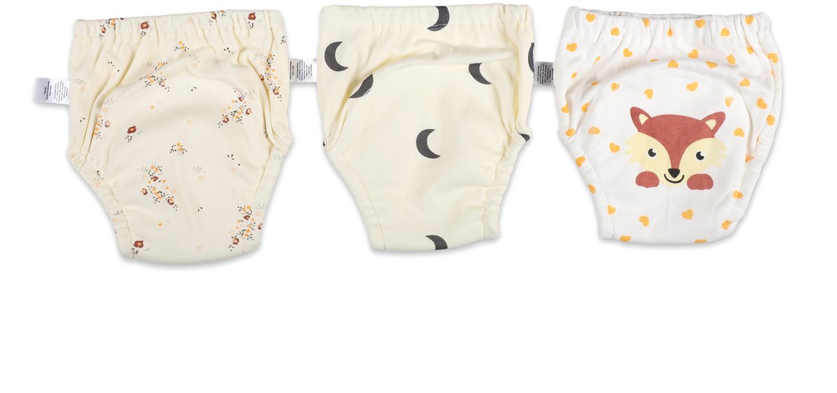 Bummy - Zindelijkheidsbroekjes - Oefenbroekjes zindelijkheid - 3 Stuks - Maat M (11-14,5kg) - Trainingsbroekjes - Wasbaar & Waterdicht - Zacht Premium Katoen - REACH-getest