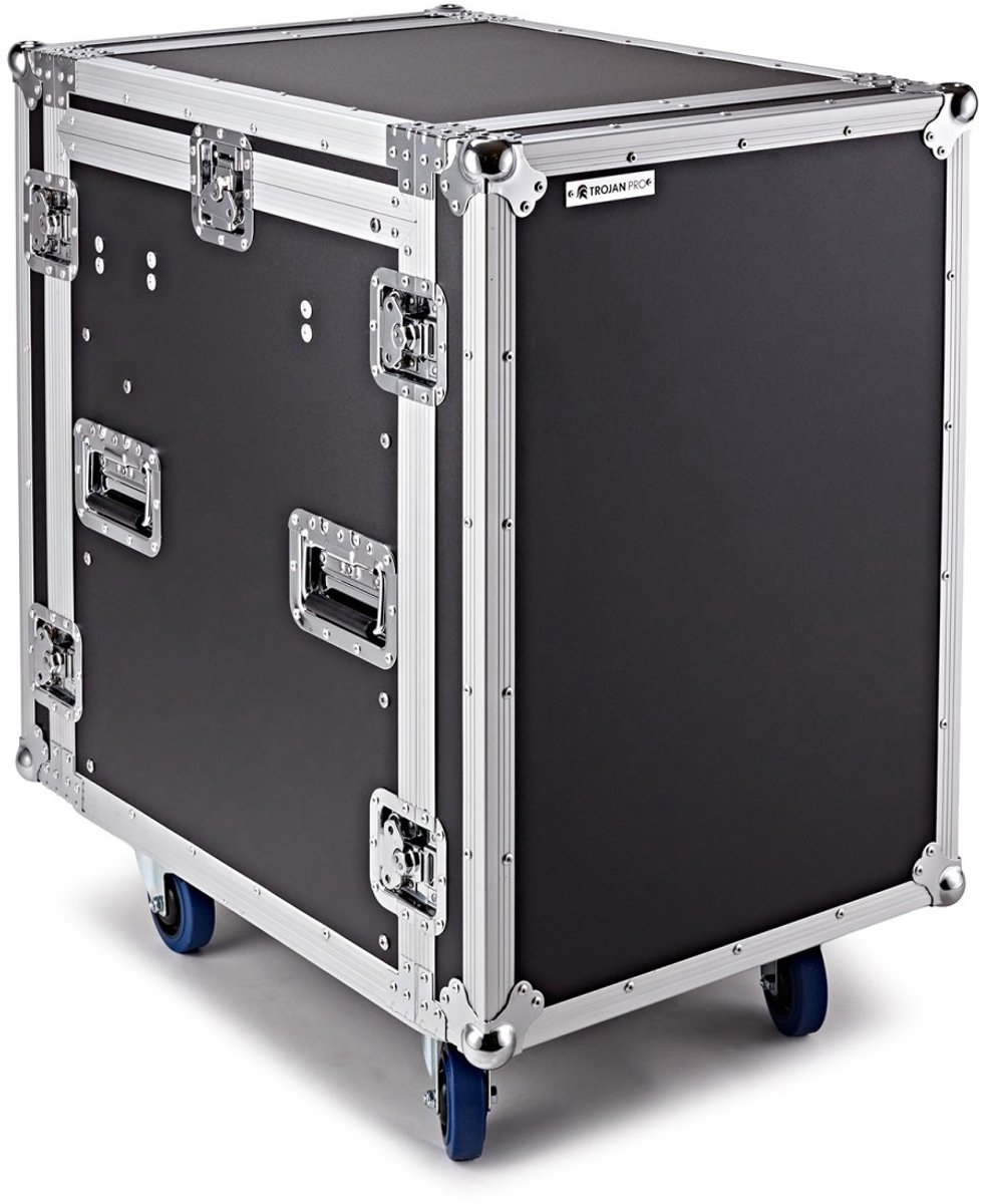 Trojan Pro 12U Heavy-Duty Pop-Up Mixer Rack Flight Case