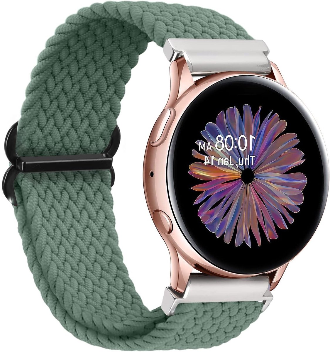 Verstelbare Nylon Sport Armband voor 20mm Horloge, Geschikt voor Galaxy Watch 4, Active 2 en Classic, Duurzame Vervangband voor Comfort en Stijl