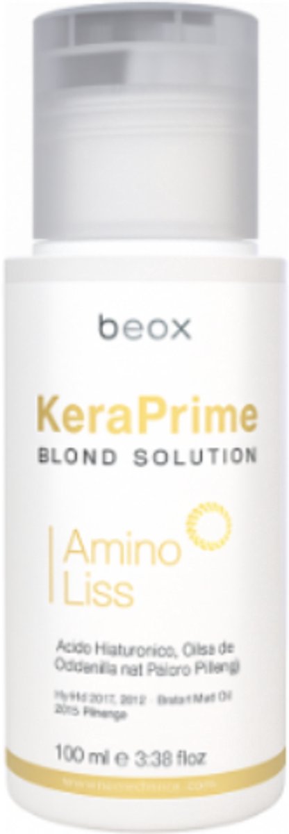 Braziliaans keratine behandeling Beox keraPrime Blond Solution Amino Liss 100ml